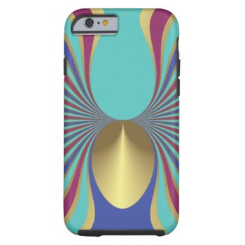 Egyptian Turquoise Iris Sword Lily Art Nouveau Tough Iphone 6 Case by SterlingMoon at Zazzle