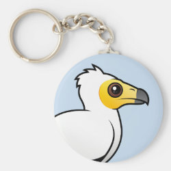 Egyptian Vulture Basic Button Keychain