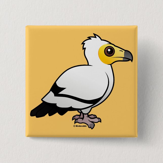 Egyptian Vulture Pinback Button (Front)