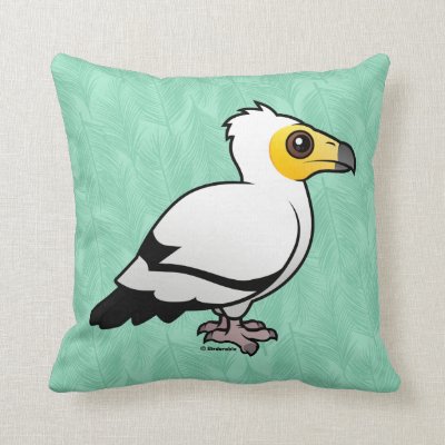 Egyptian Vulture Throw Pillow