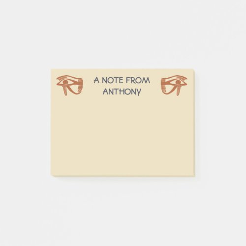 Egyptian Wadjet Eye Graphic Personalized Post_it Notes