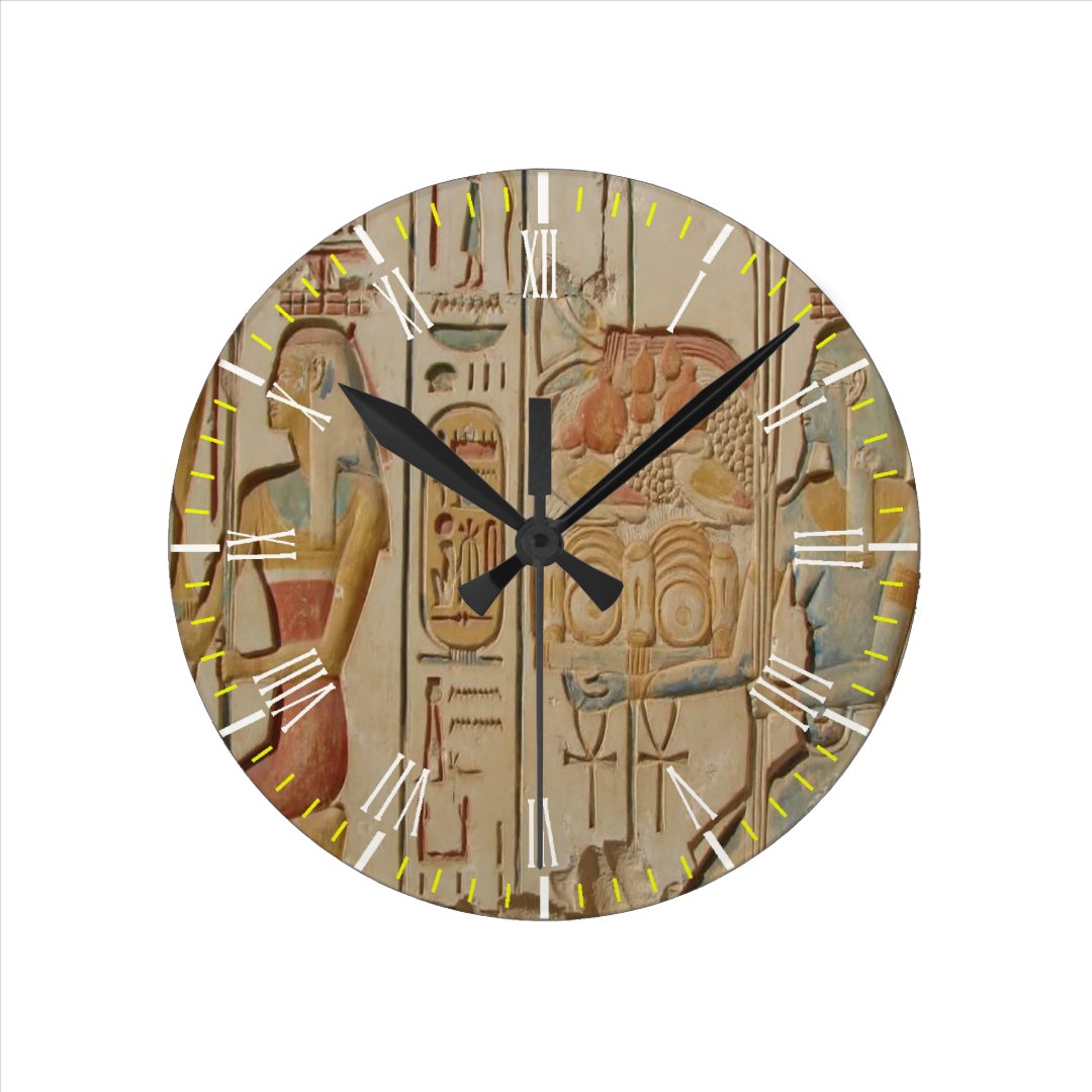 Egyptian Wall Clock Zazzle