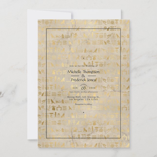 Egyptian Wedding Invitation (Front)