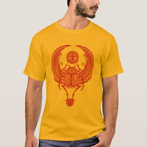 Egyptian Winged Scarab T_Shirt