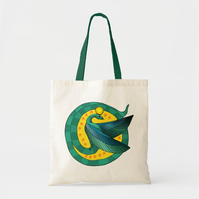 Egyptian Winged Serpent Tote Bag (Front)