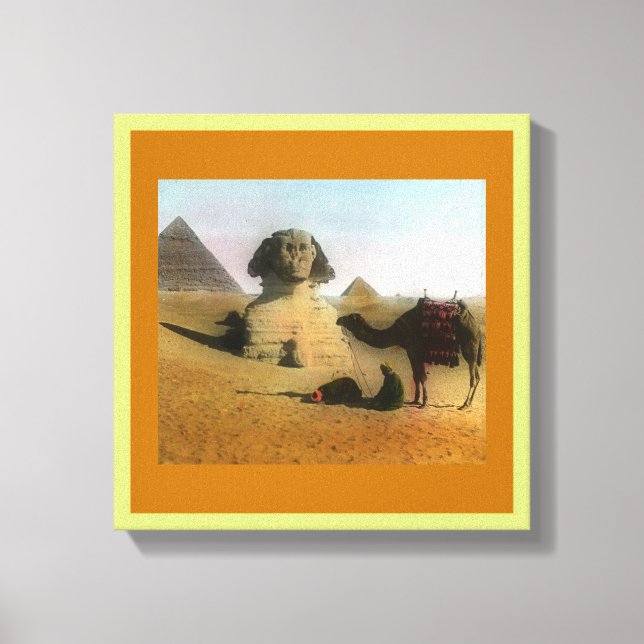 Egyptian Wrapped Canvas Print (Front)