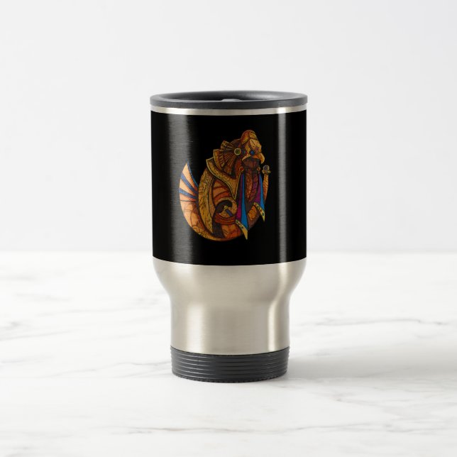 Egyption Bird of Prey Travel Mug (Center)