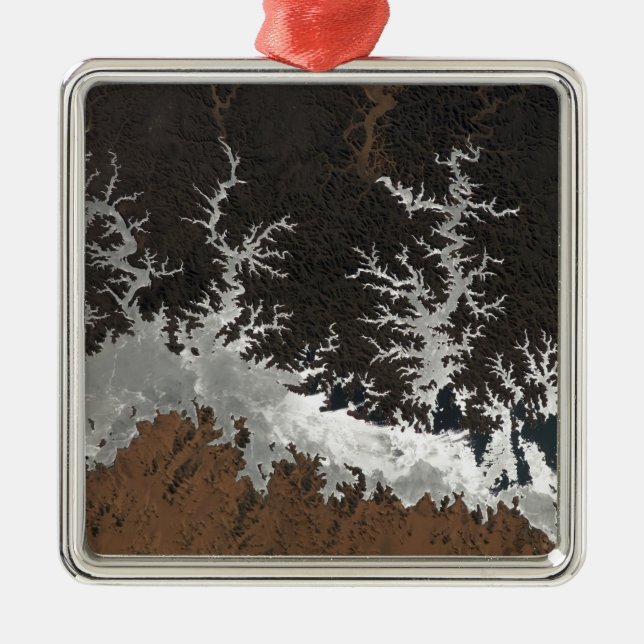 Egypt's Lake Nasser Metal Ornament (Front)