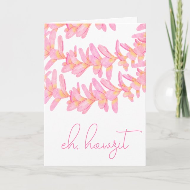 Eh, Howzit Letterpress Thank You Card (Front)