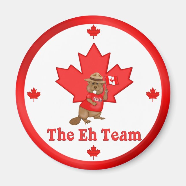 Eh Team Beaver Magnet (Front)