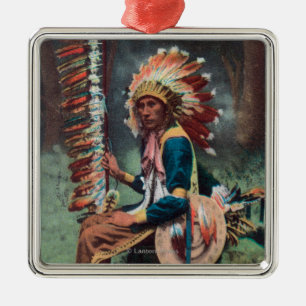 Ehankekle Chief Portrait Metal Ornament