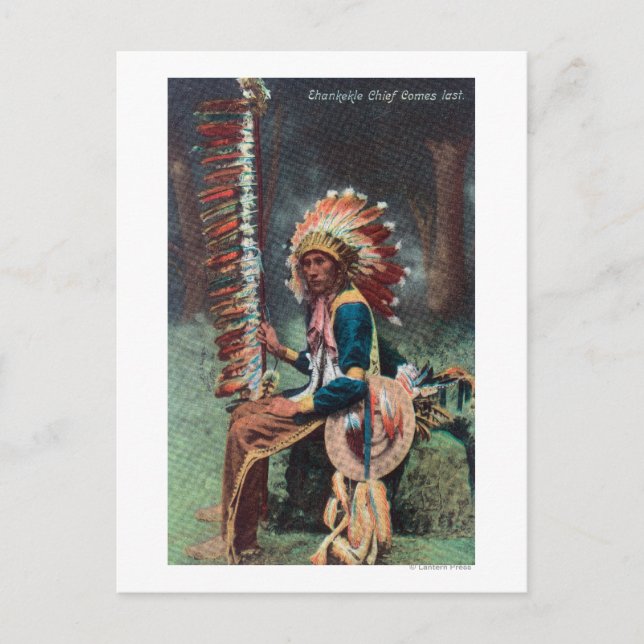 Ehankekle Chief Portrait Postcard (Front)