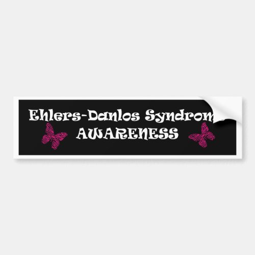 Ehlers_Danlos Awareness Butterfly Bumper Stickers