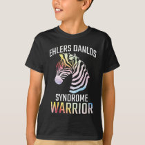 Ehlers Danlos Awareness Gift EDS Warrior Zebra T-Shirt
