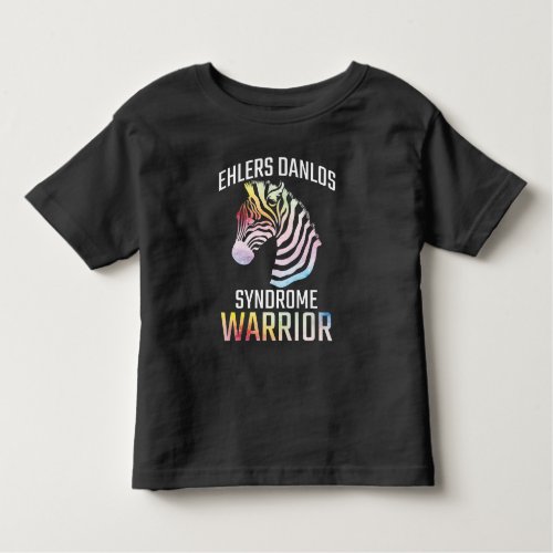 Ehlers Danlos Awareness Gift EDS Warrior Zebra Toddler T_shirt