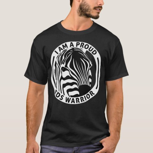 Ehlers Danlos Awareness Proud EDS Warrior Zebra 2 T_Shirt