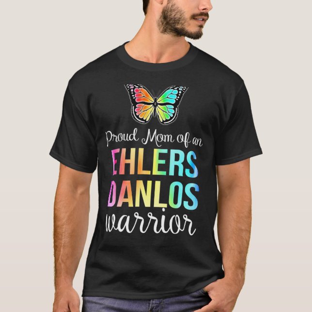 Ehlers Danlos Awareness T Proud Mom Butterfly Tee (Front)