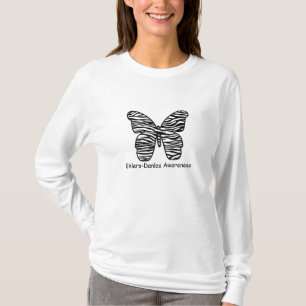 Ehlers Danlos Awareness Zebra Butterfly Shirt
