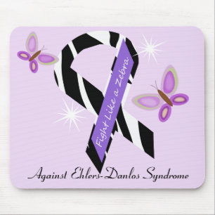 Ehlers-Danlos EDS Fight Like A Zebra Mouse Pad