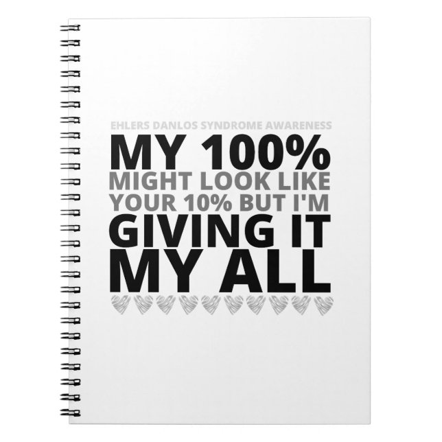 Ehlers Danlos ( EDS) My 100% Notebook (Front)