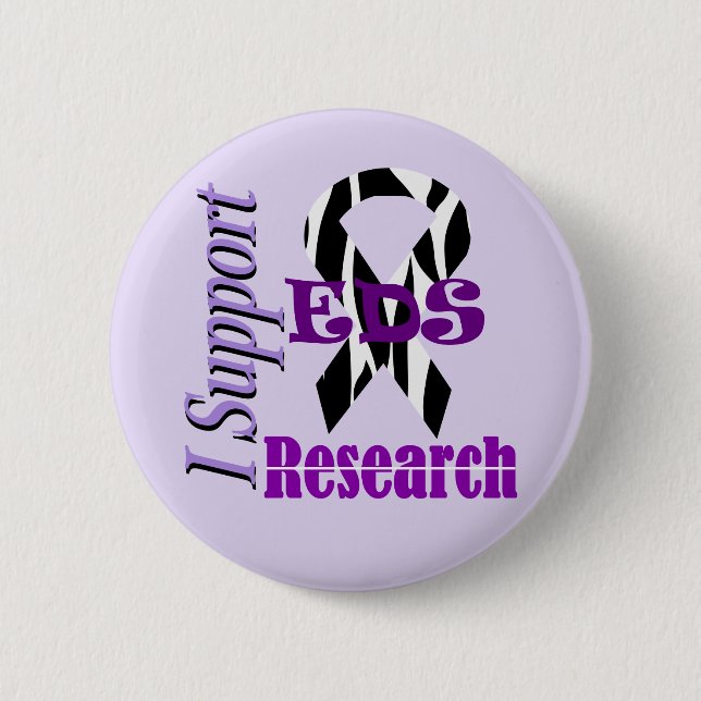 Ehlers Danlos EDS Research Supporter Button (Front)