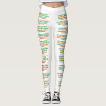 Ehlers Danlos symptom & inspiring words leggings