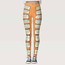 Ehlers Danlos symptom & inspiring words leggings
