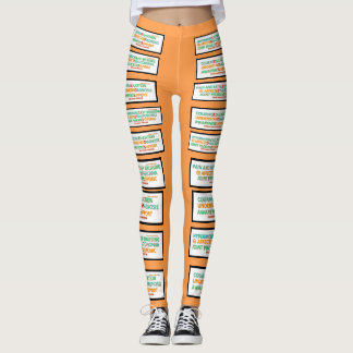 Ehlers Danlos symptom & inspiring words leggings