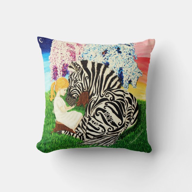 Ehlers Danlos Syndrome Awareness Art Throw Pillow (Front)