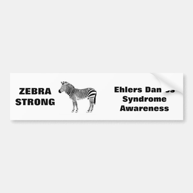 Ehlers Danlos Syndrome Awareness Bumper Sticker (Front)