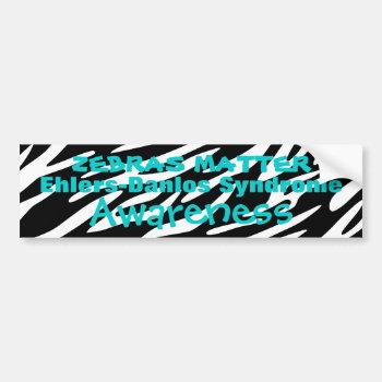 Ehlers Danlos Syndrome Awareness Bumper Stickers by stripedhope at Zazzle