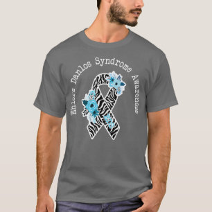 Ehlers Danlos Syndrome Awareness EDS Zibra Ribbon T-Shirt