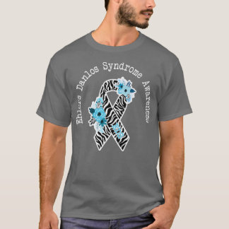 Ehlers Danlos Syndrome Awareness EDS Zibra Ribbon T-Shirt
