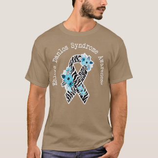 Ehlers Danlos Syndrome Awareness EDS Zibra Ribbon  T-Shirt
