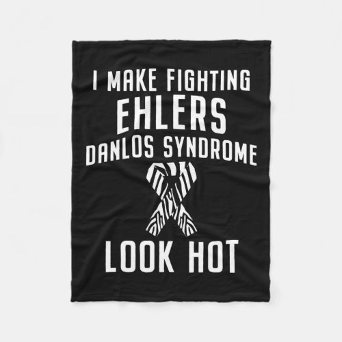 Ehlers Danlos Syndrome Awareness Hot Warrior Survi Fleece Blanket