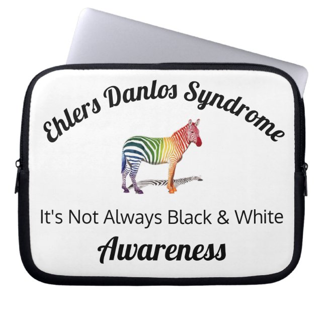 Ehlers Danlos Syndrome Awareness Laptop Sleeve (Front)