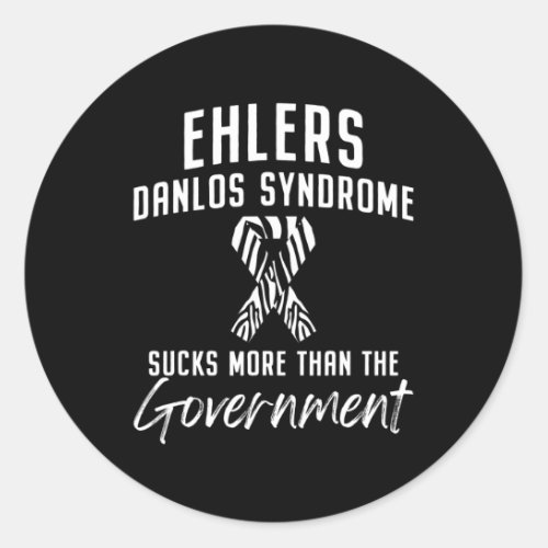 Ehlers Danlos Syndrome Awareness Patient Warrior S Classic Round Sticker