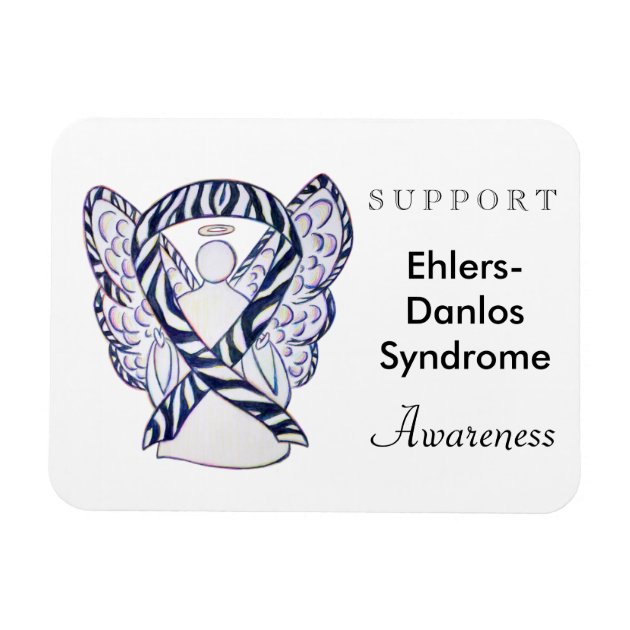 5-Pack Ehlers Danlos Syndrome Awareness Wristbands - Debossed Color-Filled Silicone Bands - View #2