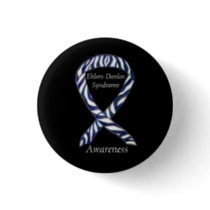 Ehlers-Danlos Syndrome Awareness Ribbon Zebra Pins