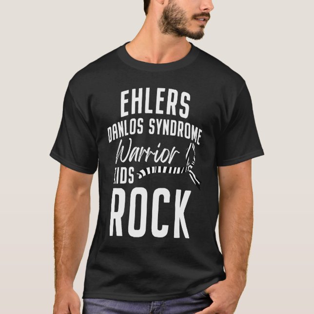 Ehlers Danlos Syndrome Awareness Rock Warrior Surv T-Shirt (Front)