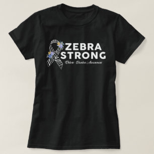 Ehlers-Danlos Syndrome Awareness Zebra Strong T-Shirt