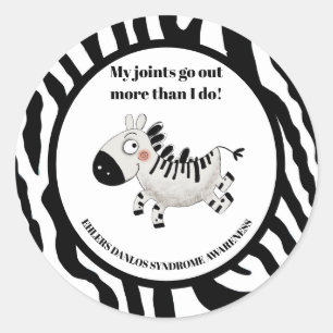 Ehlers Danlos Syndrome Classic Round Sticker