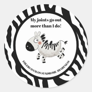 Ehlers Danlos Syndrome Classic Round Sticker