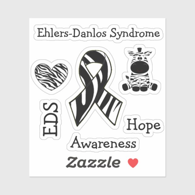 Ehlers-Danlos Syndrome EDS Awareness Hope Sticker (Sheet)