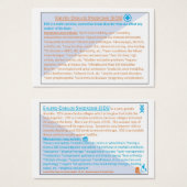 Ehlers Danlos Syndrome EDS information card (Front & Back)