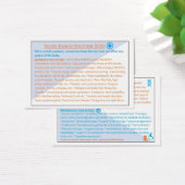 Ehlers Danlos Syndrome EDS information card (Desk)