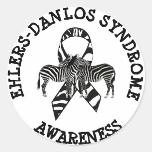 Ehlers-Danlos syndrome EDS Zebra STICKERS