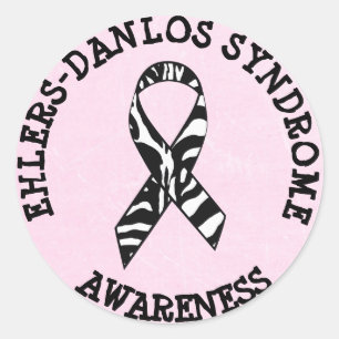 Ehlers-Danlos syndrome EDS Zebra STICKERS