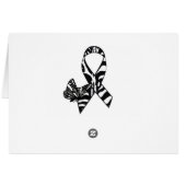 Ehlers-Danlos syndrome EDS Zebra Support Card (Back Horizontal)