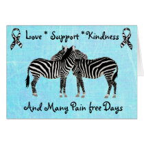 Ehlers-Danlos syndrome EDS Zebra Support Card